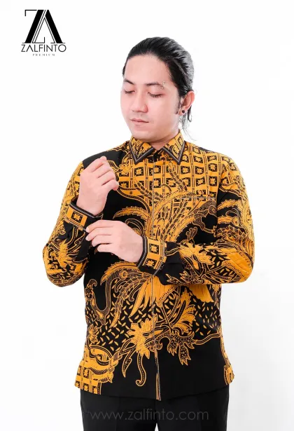 Premium Batik THE YELLOW PEACOCK BATIK SHIRT by ZALFINTO PREMIUM 3 149_1