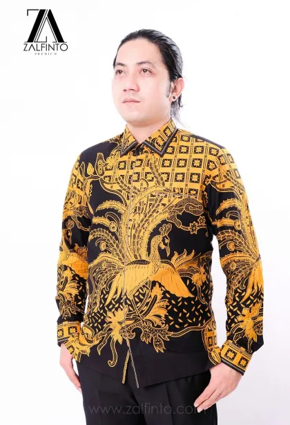 Premium Batik THE YELLOW PEACOCK BATIK SHIRT by ZALFINTO PREMIUM 2 150_1