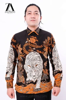 THE WHITE TIGER BATIK SHIRT by ZALFINTO PREMIUM