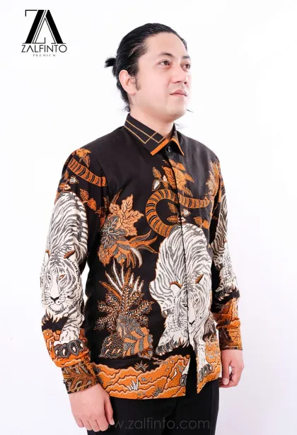 Premium Batik THE WHITE TIGER BATIK SHIRT by ZALFINTO PREMIUM 2 153_1