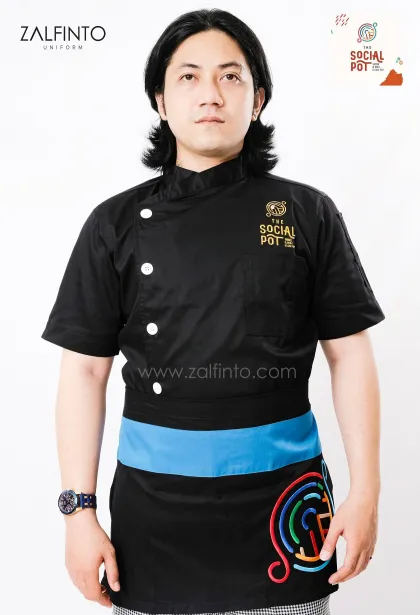 Seragam Koki SOCIAL POT  X  ZALFINTO UNIFORM 1 86_1