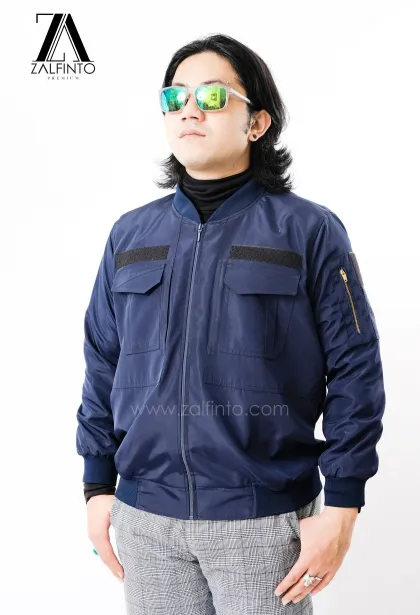 Premium Jacket MIDNIGHT BLUE TACTICAL BOMBER JACKET by ZALFINTO PREMIUM 3 95_1