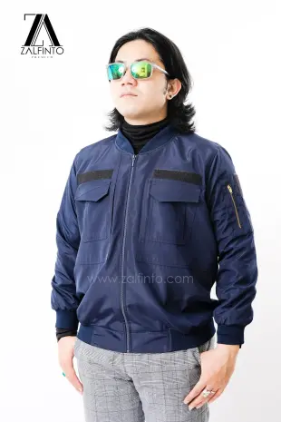 Premium Jacket MIDNIGHT BLUE TACTICAL BOMBER JACKET by ZALFINTO PREMIUM 3 95_1