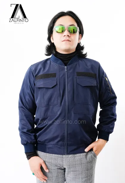 Premium Jacket MIDNIGHT BLUE TACTICAL BOMBER JACKET by ZALFINTO PREMIUM 2 97_1