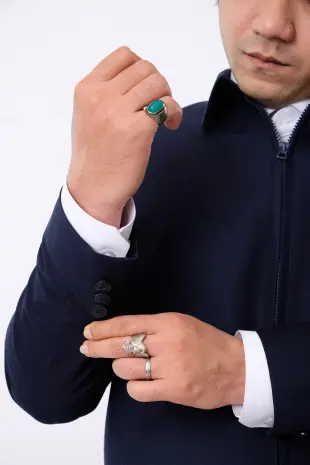 Premium Jacket MIDNIGHT BLUE SEMI FORMAL JACKET KANTOR STAF PRESIDEN  by ZALFINTO PREMIUM 5 fxe31499